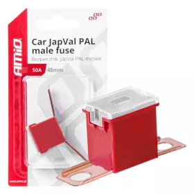 AMiO JAPVAL PAL autós biztosíték, csapos 48mm 50A (03420)