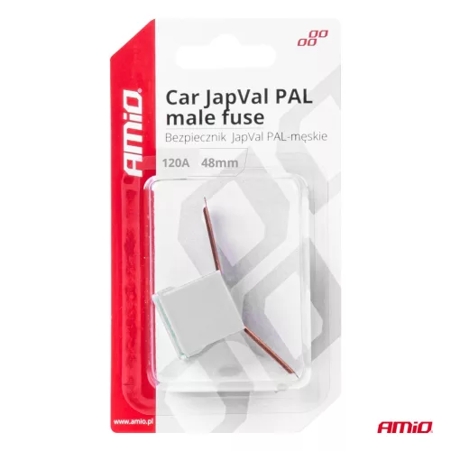 AMiO JAPVAL PAL autós biztosíték, csapos 48mm 120A (03425)