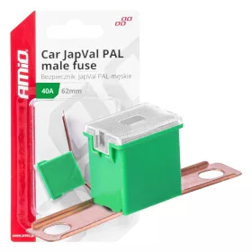 AMiO JAPVAL PAL autós biztosíték, csapos 62mm 40A (03428)