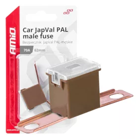 AMiO JAPVAL PAL autós biztosíték, csapos 62mm 70A (03431)