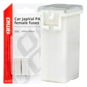 AMiO JAPVAL PAL autós biztosíték, aljzatos 25A (03436)
