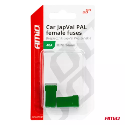 AMiO JAPVAL PAL autós biztosíték, aljzatos 40A (03438)