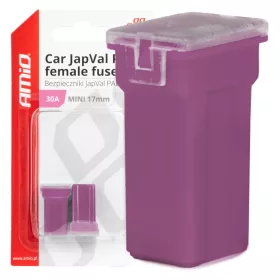 AMiO JAPVAL PAL autós biztosíték, aljzatos 30A (03444)