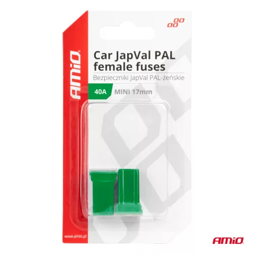 AMiO JAPVAL PAL autós biztosíték, aljzatos 40A (03445)