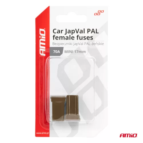 AMiO JAPVAL PAL autós biztosíték, aljzatos 70A (03448)