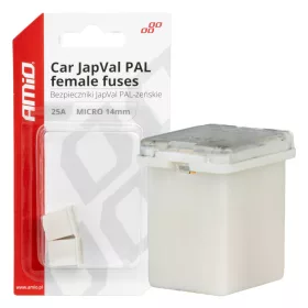 AMiO JAPVAL PAL autós biztosíték, aljzatos 25A (03452)