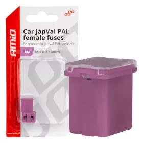 AMiO JAPVAL PAL autós biztosíték, aljzatos 30A (03453)