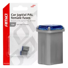 AMiO JAPVAL PAL autós biztosíték, aljzatos (03457)