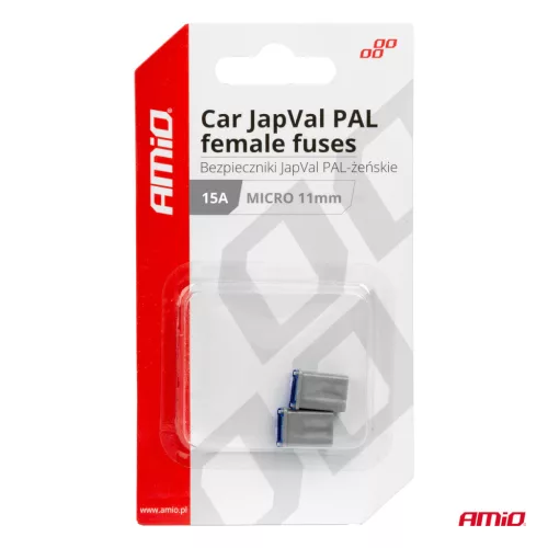 AMiO JAPVAL PAL autós biztosíték, aljzatos (03457)