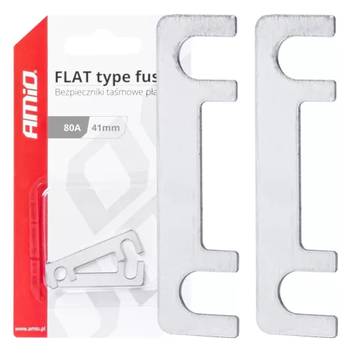 AMiO FLAT autós lemezbiztosítékok 41mm 80A (03493)