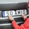 AMiO EU rendszámtáblakeret vezeték nélküli tolatókamerával (03539)