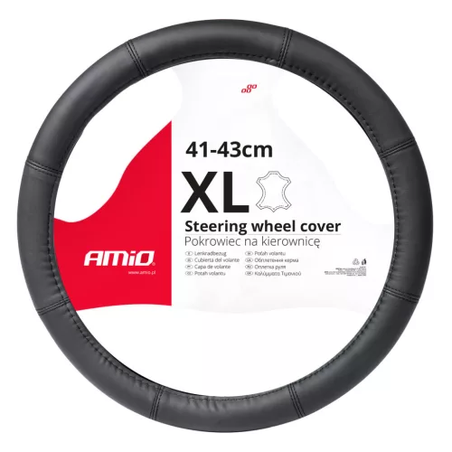 AMiO kormányvédő bőr sorozat SWC-48-XL (41-43cm) (03548)