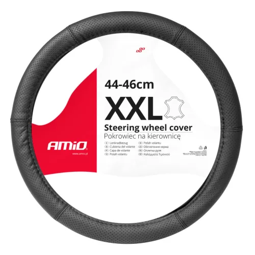 AMiO kormányvédő bőr sorozat SWC-50-XXL (44-46cm) (03559)