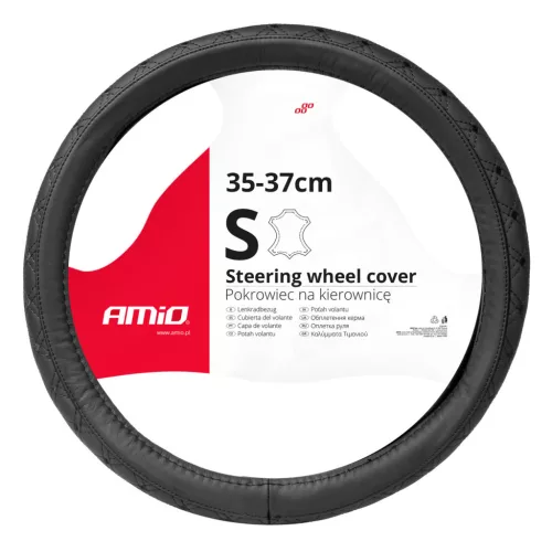 AMiO kormányvédő bőr sorozat SWC-51-S (35-37cm) (03560)