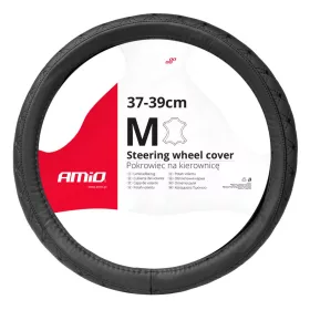 AMiO kormányvédő bőr sorozat SWC-51-M (37-39cm) (03561)