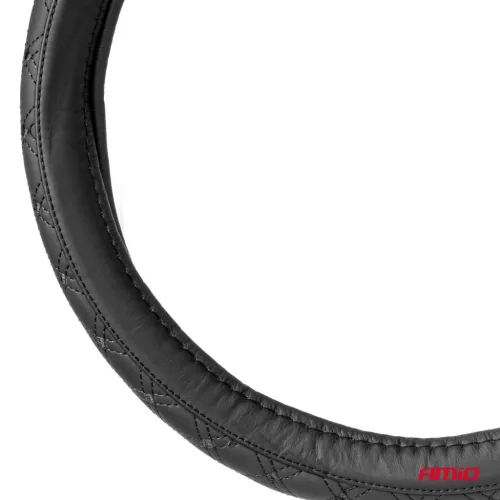 AMiO kormányvédő bőr sorozat SWC-51-M (37-39cm) (03561)
