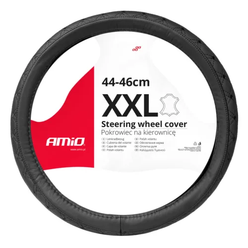 AMiO kormányvédő bőr sorozat SWC-51-XXL (44-46cm) (03564)