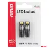 AMiO LED PRO sorozat T10 W5W 4x3030 SMD fehér 12/24V FULL CANBUS (03580)