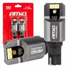   AMiO LED CANBUS PRO sorozat T15 W16W 4x3030 SMD fehér 12/24V FULL CANBUS (03581)