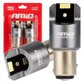   AMiO LED CANBUS PRO sorozat BAY15D P21/5W 4x3030 SMD fehér 12/24V (03585)