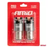 AMiO LED CANBUS PRO sorozat BAY15D P21/5W 4x3030 SMD piros 12/24V (03586)