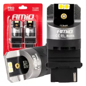   AMiO LED CANBUS PRO sorozat 3156 P27W 4x3030 SMD fehér 12/24V (03587)