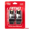 AMiO LED CANBUS PRO sorozat 3156 P27W 4x3030 SMD fehér 12/24V (03587)