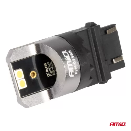 AMiO LED CANBUS PRO sorozat 3157 P27/7W 4x3030 SMD fehér 12/24V (03588)