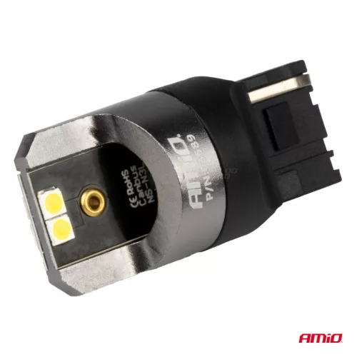 AMiO LED CANBUS PRO sorozat 7440 W21W 4x3030 SMD fehér 12/24V (03589)