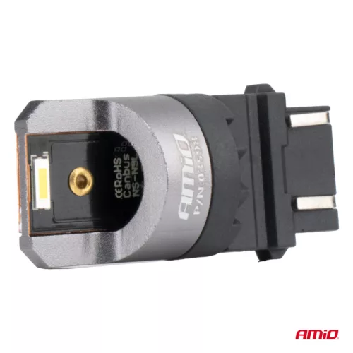 AMiO LED CANBUS PRO sorozat P27/7W 2x3157 SMD fehér 12V 24V (03598)