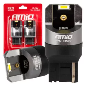 AMiO LED FULL CANBUS W21W 2SMD 7440 fehér (03599)
