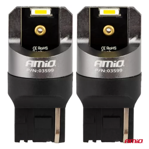 AMiO LED FULL CANBUS W21W 2SMD 7440 fehér (03599)