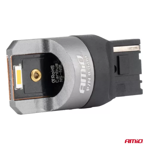AMiO LED CANBUS PRO sorozat WY21W 2x1860 SMD borostyánsárga 12V 24V (03600)