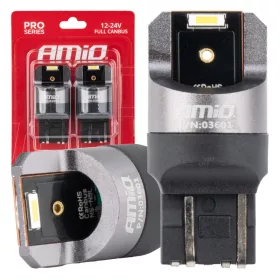   AMiO LED CANBUS PRO sorozat W21/5W 2x1860 SMD fehér 12V 24V (03601)