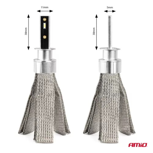 AMiO LED fényszóróizzók FLEX+ sorozat H1 CANBUS 6000K 12-24V (03655/01081)