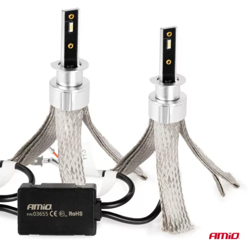 AMiO LED fényszóróizzók FLEX+ sorozat H1 CANBUS 6000K 12-24V (03655/01081)