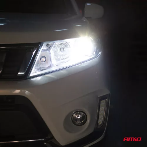 AMiO LED fényszóróizzók FLEX+ sorozat H4/H19 CANBUS 6000K 12-24V (03657/01082)