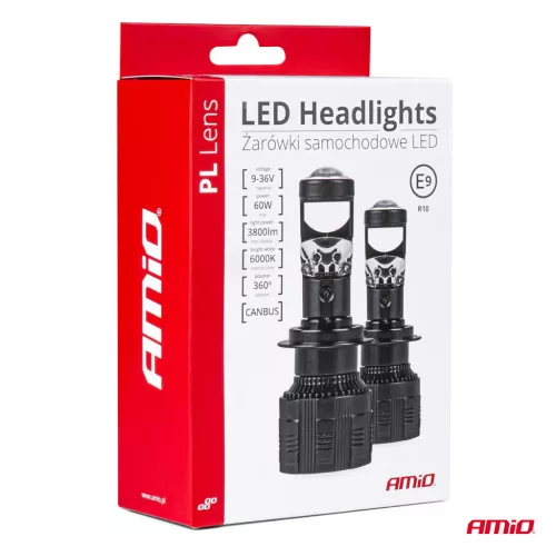 AMiO LED fényszóróizzók H4 PL lencsés sorozat (03667)