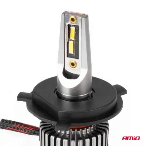 AMiO LED fényszóróizzók K3 sorozat H4/H19 12V 6000K CANBUS (03682)