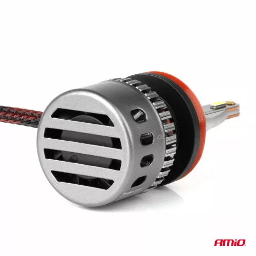 AMiO LED fényszóróizzók K3 sorozat H8 H9 H11 H16 12V 6000K CANBUS (03686)