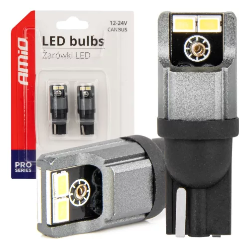 AMiO LED izzók CANBUS 2016 3020 4SMD T10 W5W W10W 12V/24V (03717)