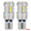 AMiO LED izzók STANDARD T10 W5W 6x3020 + 1x3030 SMD fehér 12V/24V (03718)
