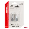 AMiO LED izzók STANDARD T10 W5W 6x3020 + 1x3030 SMD fehér 12V/24V (03718)