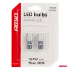 AMiO LED izzók CANBUS T10e W5W 15x2016 SMD fehér 12V/24V (03723)
