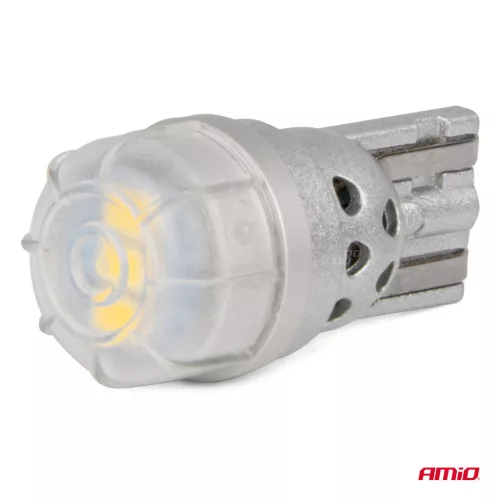 AMiO LED izzók 360 Pure fény sorozat STANDARD T10 W5W 3x3020 SMD fehér 12V/24V (03725)