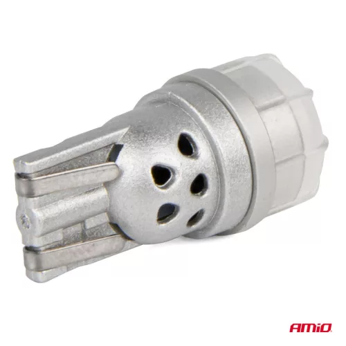 AMiO LED izzók 360 Pure fény sorozat STANDARD T10 W5W 3x3020 SMD fehér 12V/24V (03725)