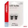 AMiO LED izzók 360 Pure fény sorozat STANDARD T10 W5W 2x3020 SMD fehér 12V/24V (03726)