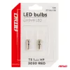 AMiO LED izzók STANDARD piros T5 12V 3030 1LED HP (03727)