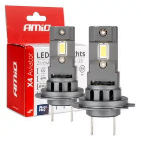   AMiO LED fényszóróizzók X4-sorozat AVIATOR H7/H18 6500K max. 44W (03764)
