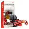 AMiO szivargyújtóaljzat-adapter krokodilcsipeszekkel, 12/24 V, 100 cm (03804)